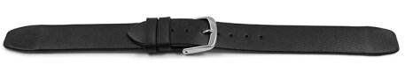 Black Leather Watch Strap with open band ends 6mm 8mm 10mm 12mm 14mm 16mm 18mm 20mm