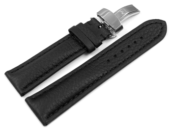 Watch strap deployment clasp strong padded Deer Leather...