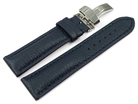 Watch strap deployment clasp strong padded Deer Leather...