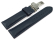 Watch strap deployment clasp strong padded Deer Leather dark blue Soft and flexible 18mm 20mm 22mm 24mm