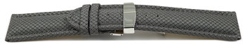 Watch strap padded HighTech textile look light grey...