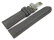 Watch strap padded HighTech textile look light grey Folding Clasp 24mm Steel