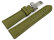 Watch strap padded HighTech textile look green Folding Clasp 18mm 20mm 22mm 24mm