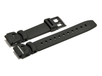 Watch strap Casio for WS-300-1, WS-300-7, rubber, black