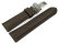 Watch strap padded HighTech textile look brown Folding Clasp 18mm 20mm 22mm 24mm