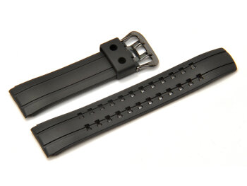 Watch strap Casio for EQW-570-1A, rubber, black