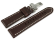 Brown Leather Watch Strap Folding Clasp Miami without padding 20mm 22mm 24mm