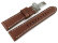 Light Brown Leather Watch Strap Folding Clasp Miami without padding 20mm 22mm 24mm