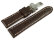 Dark Brown Leather Watch Strap Folding Clasp Miami without padding 20mm 22mm 24mm