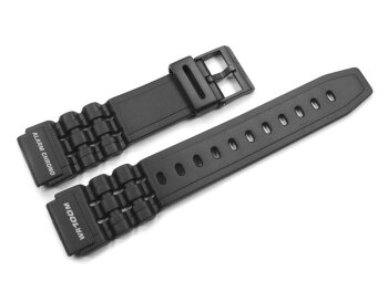 Watch strap Casio for W-727H-1A2VH, rubber, black