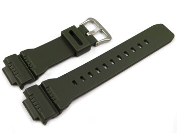 Genuine Casio Military Green Resin Watch Strap GW-7900KG-3 GR-7900KG-3 GR-7900EW