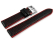 Genuine Festina Replacement Black Leather Watch Strap F20458/1 F20458/3 F20458 with red stitchings