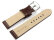 Watch strap - genuine leather - croco - dark brown
