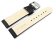 XL Watch strap Genuine leather Smooth black