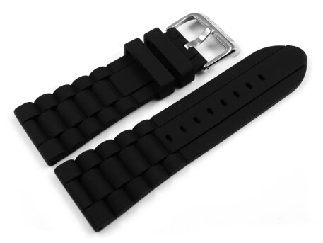 Lotus Replacement Black Rubber Watch Strap for 15750/6 15750