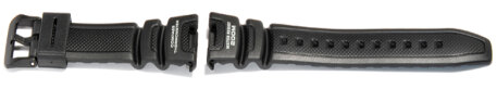 Watch strap Casio for SGW-100, rubber, black