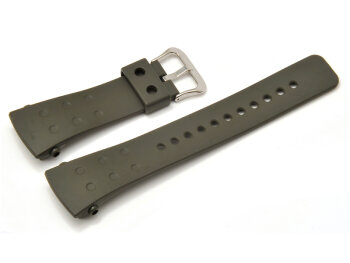 Watch strap Casio for G-8000, rubber, olivgreen