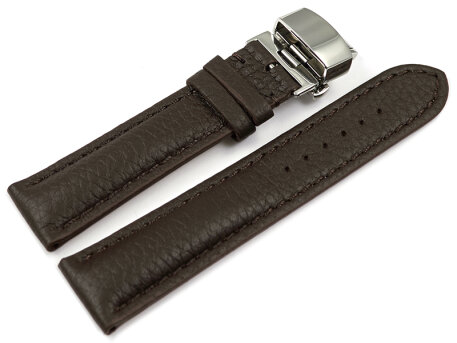 Watch strap Butterfly buckle strong padded Deer Leather...