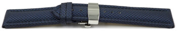 Watch strap padded HighTech textile look blue Butterfly...
