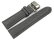 Watch strap padded HighTech textile look light grey Butterfly Clasp 18mm 20mm 22mm 24mm