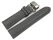 Watch strap padded HighTech textile look light grey Butterfly Clasp 18mm Steel