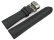 Watch strap padded HighTech textile look dark grey Butterfly Clasp 18mm 20mm 22mm 24mm