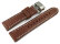 Light BrownLeather Watch Strap Butterfly Clasp Miami without padding 20mm 22mm 24mm 26mm