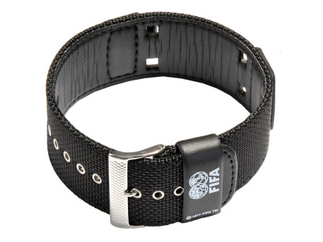 Watch strap Casio f. G-300BWC-1AV,G-300L,Textile/Leather,black