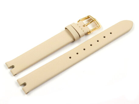 Genuine Lotus Cream Colored Leather Watch Band for...