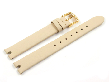 Genuine Lotus Cream Colored Leather Watch Band for 18459/1 18459