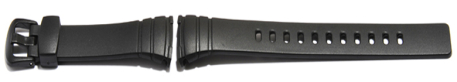 Watch strap Casio for WVA-107H, rubber, black