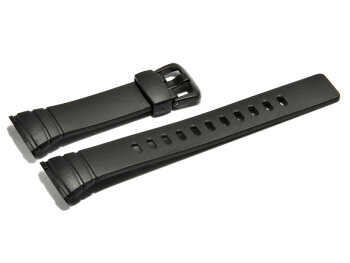 Watch strap Casio for WVA-107H, rubber, black