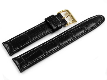 Festina Black Leather Croc Grained Watch Band for F16453...