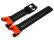Genuine Casio Replacement Black Bio Based Urethane Resin Watch Strap GBD-H2000-1AER with red edges