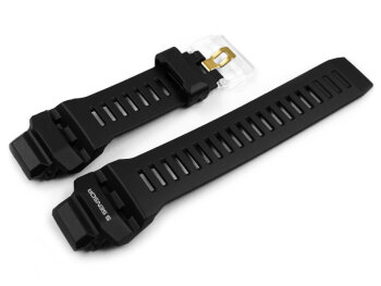 Casio replacement black-grey resin watch band...