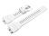 Genuine Casio White Resin Watch Strap GBA-800-7A GBA-800 GBA-800-7