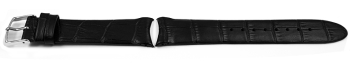 Festina F16980 Black Croc Grained Leather Watch Strap