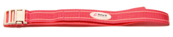 Velcro-Watch strap Casio f. BG-1003AN-4,BG-340,e.g.Textile,pink