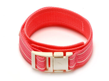 Velcro-Watch strap Casio f. BG-1003AN-4,BG-340,e.g.Textile,pink