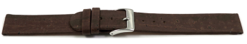 Vegan Quick Release Cork Dark brown Watch Strap 12mm 14mm...