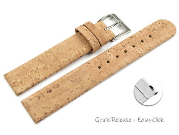 Vegan Quick Release Cork nature Watch Strap 12mm 14mm...