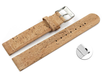 Vegan Quick Release Cork nature Watch Strap 12mm 14mm 16mm 18mm 20mm 22mm