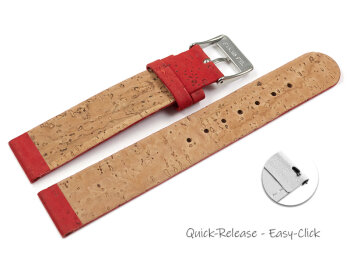 Vegan Quick Release Cork red Watch Strap 12mm 14mm 16mm 18mm 20mm 22mm