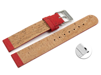 Vegan Quick Release Cork red Watch Strap 12mm 14mm 16mm 18mm 20mm 22mm