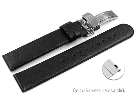 Vegan Quick Release Apple Fibre Black Watch Strap...