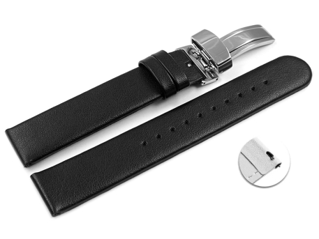 Vegan Quick Release Apple Fibre Black Watch Strap...