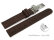 Vegan Quick Release Cork Foldover Clasp Dark Brown Watch Strap 12mm 14mm 16mm 18mm 20mm 22mm