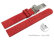 Vegan Quick Release Cork Foldover Clasp Red Watch Strap 12mm 14mm 16mm 18mm 20mm 22mm