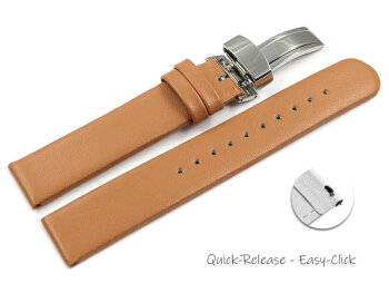 Vegan Quick Release Apple Fibre Light Brown Watch Strap...