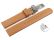 Vegan Quick Release Apple Fibre Light Brown Watch Strap Foldover Clasp 12mm 14mm 16mm 18mm 20mm 22mm